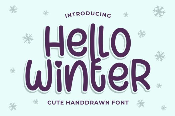 Hello Winter: A Handwritten Font for Editorial Warmth