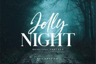 Jolly Night Duo: A Delicate Script and Serif for Branding Magic