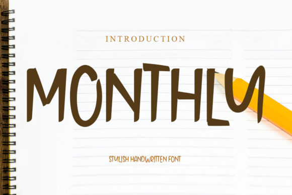 Monthly: A Versatile Script Font for Editorial Design