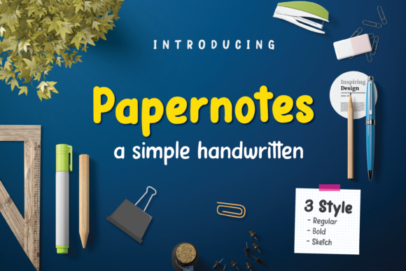 Papernotes: A Handwritten Font That Adds Character to Your Brand