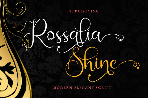 Rossalia Shine: A Script Font for Editorial Elegance