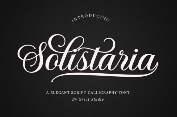 Transform Your Brand with Solistaria Script Font